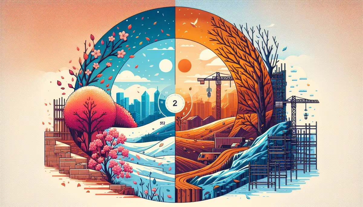 Illustration for Seasonal Marketing for Trades: Managing the Construction Calendar