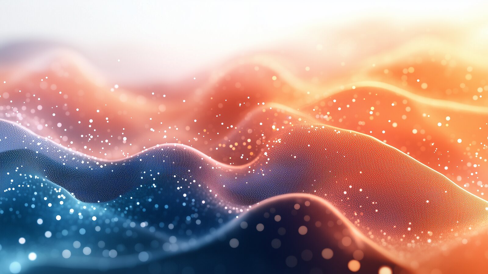 Abstract visualization of a live data network feeding a single reporting dashboard